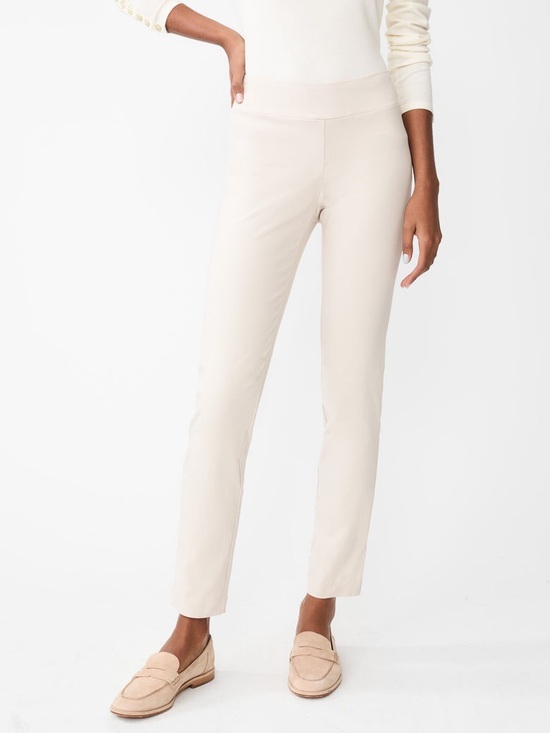 J Mclaughlin Pants - J. McLaughlin Masie Pull-On Pants 4 Stone Beige Slim Tapered Leg Elastic Waist